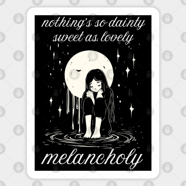 Lovely Melancholy - Comfort of Depression Sticker by TuncGK